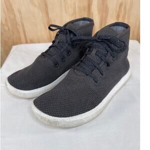 Allbirds Tree Toppers High-Top Sneakers Women’s 9 Dark Grey Waffle Knit Shoes